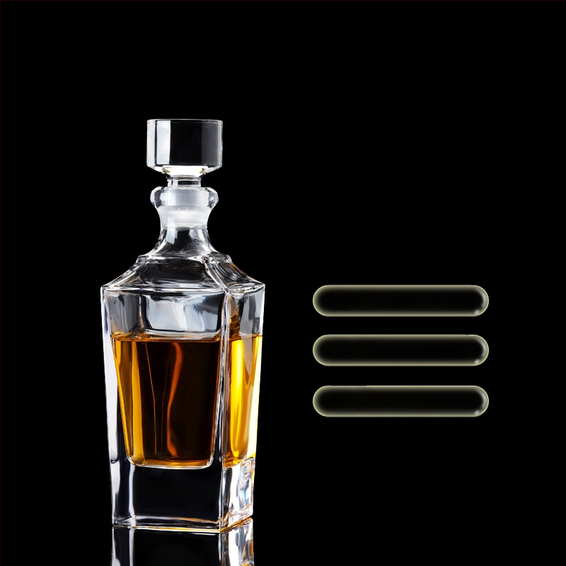 Europietiško stiliaus krištolo stiklinis vyno butelis, asmeninis dekanteris, buitinis sandarus vyno butelis su dangteliu, vyno dozatorius, raudonojo vyno vyno butelis