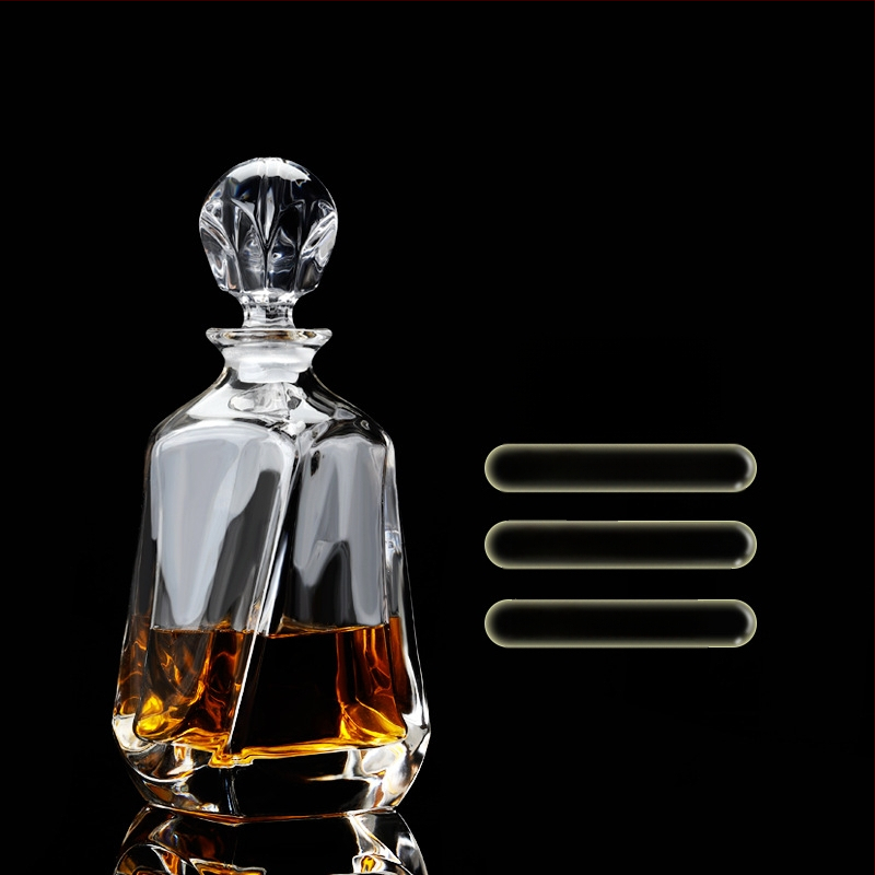 Europietiško stiliaus krištolo stiklinis vyno butelis, asmeninis dekanteris, buitinis sandarus vyno butelis su dangteliu, vyno dozatorius, raudonojo vyno vyno butelis