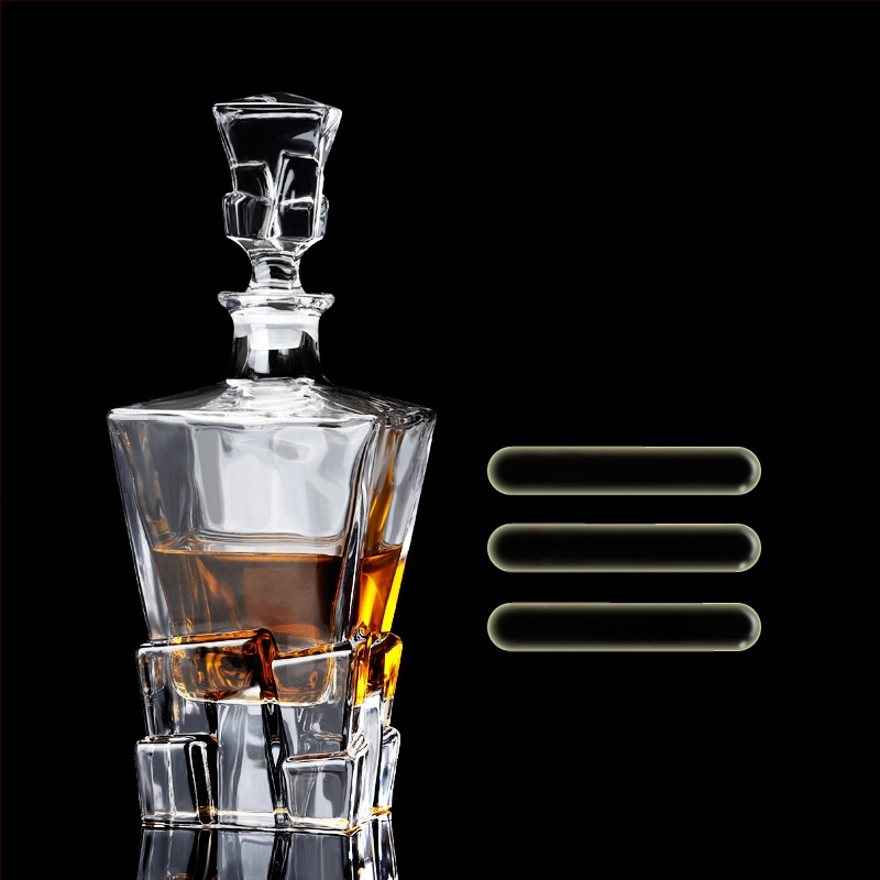 Europietiško stiliaus krištolo stiklinis vyno butelis, asmeninis dekanteris, buitinis sandarus vyno butelis su dangteliu, vyno dozatorius, raudonojo vyno vyno butelis