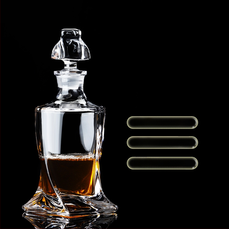 Europietiško stiliaus krištolo stiklinis vyno butelis, asmeninis dekanteris, buitinis sandarus vyno butelis su dangteliu, vyno dozatorius, raudonojo vyno vyno butelis