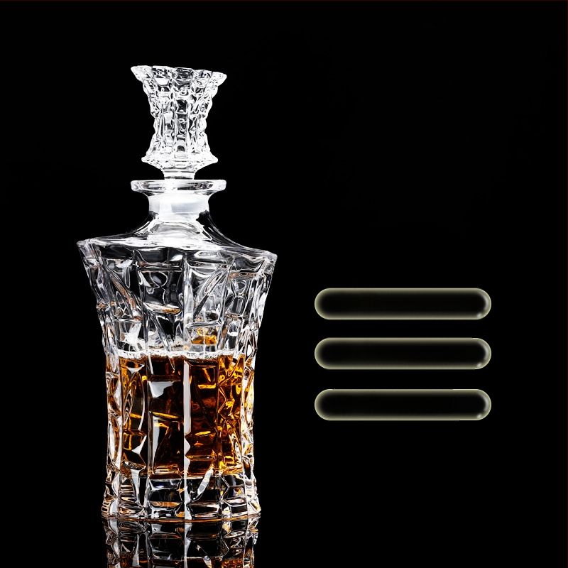 Europietiško stiliaus krištolo stiklinis vyno butelis, asmeninis dekanteris, buitinis sandarus vyno butelis su dangteliu, vyno dozatorius, raudonojo vyno vyno butelis