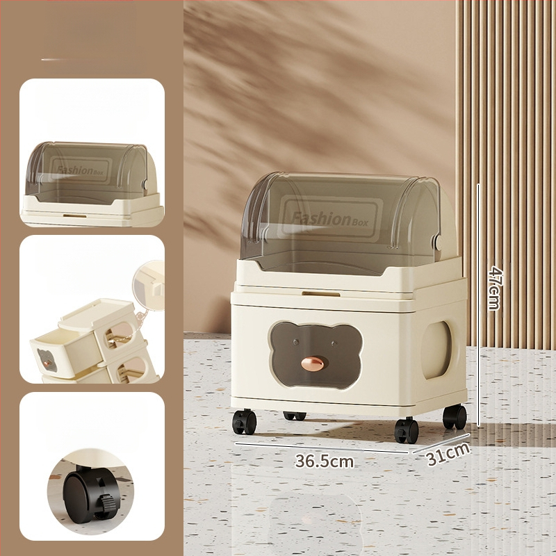 Tárolószekrény Többrétegű tárolóállvány Kivehető ruhák Játékok Sűrített új fiókos tárolószekrény Tárolószekrény