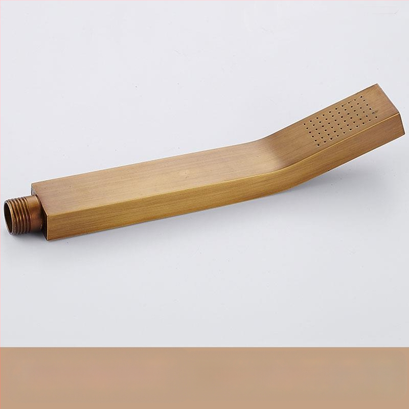 Európai ókori retró stílusú, tiszta réz, tiszta fekete bronz zuhanykabin, kézi kis, puffadt fejzuhany, kézi permetező, egyetlen zuhanyfejjel.