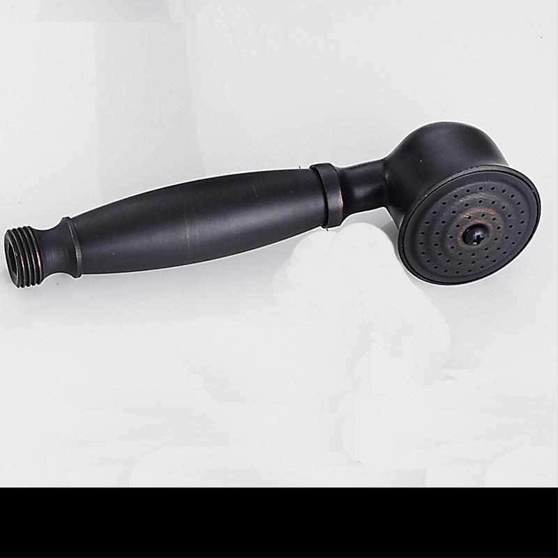 Európai ókori retró stílusú, tiszta réz, tiszta fekete bronz zuhanykabin, kézi kis, puffadt fejzuhany, kézi permetező, egyetlen zuhanyfejjel.