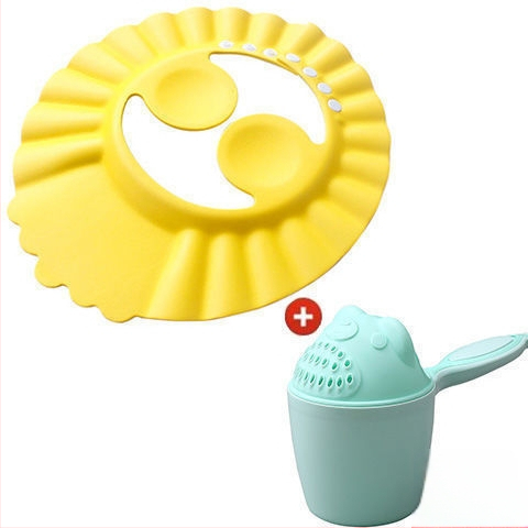 Vaikiška šampūno kepuraitė, atspari vandeniui, ausų apsauga, kūdikio dušo kepuraitė, reguliuojama kūdikio šampūno kepuraitė, vaikiška dušo kepuraitė