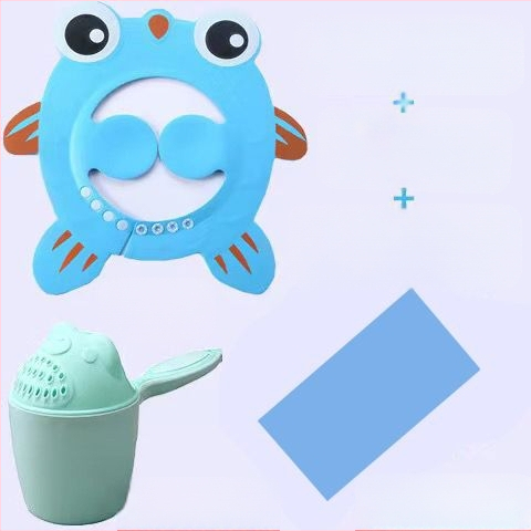 Vaikiška šampūno kepuraitė, atspari vandeniui, ausų apsauga, kūdikio dušo kepuraitė, reguliuojama kūdikio šampūno kepuraitė, vaikiška dušo kepuraitė