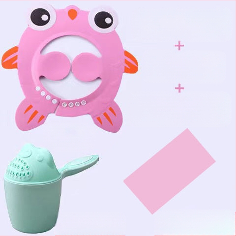 Vaikiška šampūno kepuraitė, atspari vandeniui, ausų apsauga, kūdikio dušo kepuraitė, reguliuojama kūdikio šampūno kepuraitė, vaikiška dušo kepuraitė