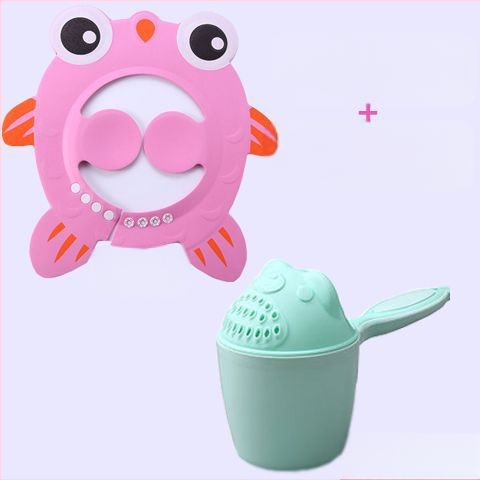 Vaikiška šampūno kepuraitė, atspari vandeniui, ausų apsauga, kūdikio dušo kepuraitė, reguliuojama kūdikio šampūno kepuraitė, vaikiška dušo kepuraitė