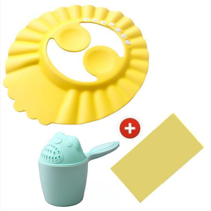 Vaikiška šampūno kepuraitė, atspari vandeniui, ausų apsauga, kūdikio dušo kepuraitė, reguliuojama kūdikio šampūno kepuraitė, vaikiška dušo kepuraitė