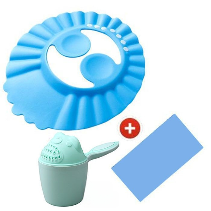 Vaikiška šampūno kepuraitė, atspari vandeniui, ausų apsauga, kūdikio dušo kepuraitė, reguliuojama kūdikio šampūno kepuraitė, vaikiška dušo kepuraitė