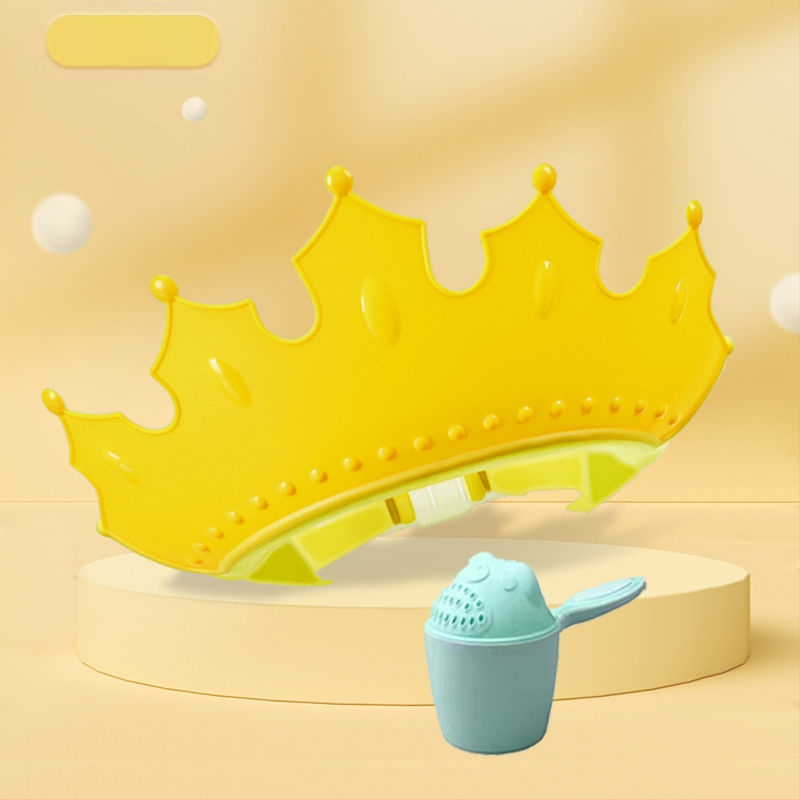 Vaikiška šampūno kepuraitė, atspari vandeniui, ausų apsauga, kūdikio dušo kepuraitė, reguliuojama kūdikio šampūno kepuraitė, vaikiška dušo kepuraitė