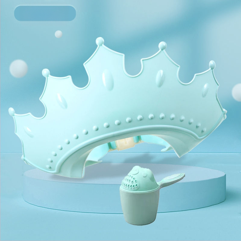 Vaikiška šampūno kepuraitė, atspari vandeniui, ausų apsauga, kūdikio dušo kepuraitė, reguliuojama kūdikio šampūno kepuraitė, vaikiška dušo kepuraitė