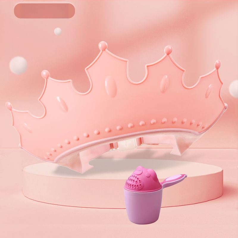 Vaikiška šampūno kepuraitė, atspari vandeniui, ausų apsauga, kūdikio dušo kepuraitė, reguliuojama kūdikio šampūno kepuraitė, vaikiška dušo kepuraitė