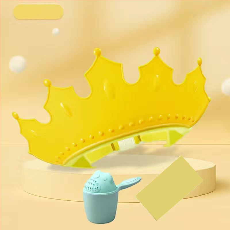 Vaikiška šampūno kepuraitė, atspari vandeniui, ausų apsauga, kūdikio dušo kepuraitė, reguliuojama kūdikio šampūno kepuraitė, vaikiška dušo kepuraitė