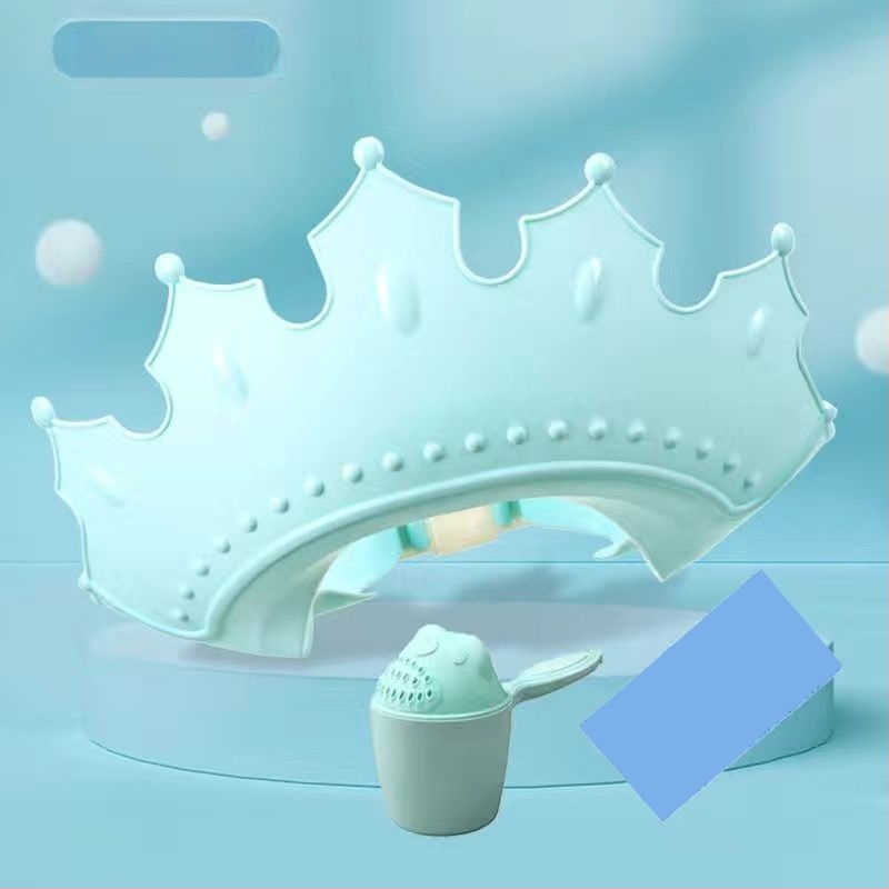 Vaikiška šampūno kepuraitė, atspari vandeniui, ausų apsauga, kūdikio dušo kepuraitė, reguliuojama kūdikio šampūno kepuraitė, vaikiška dušo kepuraitė