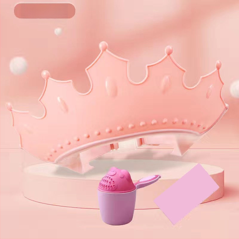 Vaikiška šampūno kepuraitė, atspari vandeniui, ausų apsauga, kūdikio dušo kepuraitė, reguliuojama kūdikio šampūno kepuraitė, vaikiška dušo kepuraitė