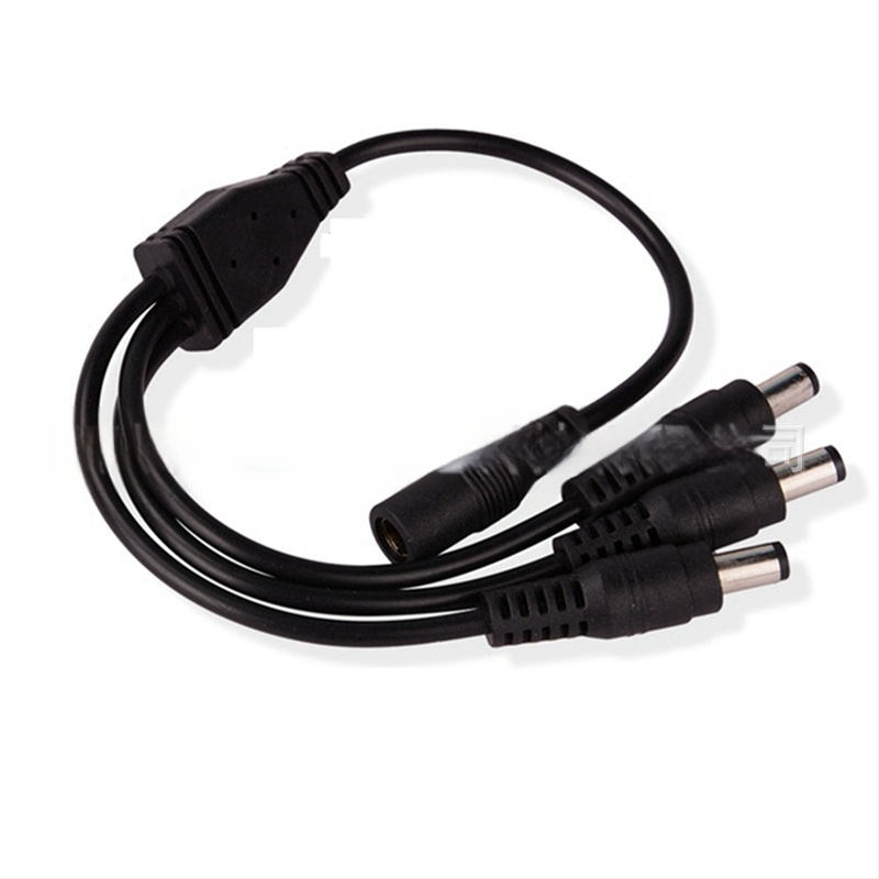 Nuolatinės srovės maitinimo laidas, vieno–trijų LED monochromatinių šviesos juostų, vieno–trijų stebėjimo maitinimo prailgintuvas, LED jungtis be litavimo