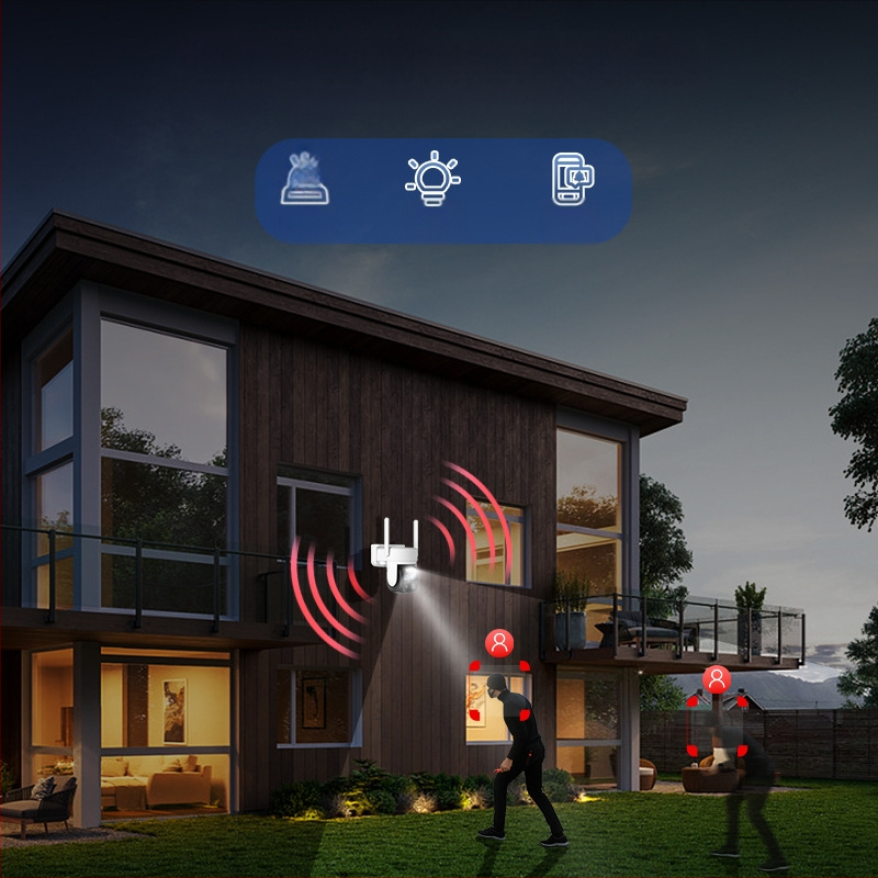 Vezeték nélküli hálózat otthoni megfigyelő kamera intelligens HD mobiltelefon távoli wifi napelemes alacsony fogyasztású kamera
