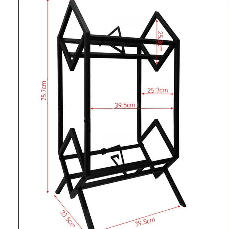 Kodumajapidamises kasutatava elutoa plaadiriiul, multifunktsionaalne vinüülplaatide hoiuriiul, loominguline mitmekihiline rauast ja puidust plaadiriiul