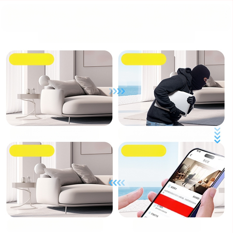 Belaidė „Wi-Fi“ kamera su įmontuota ličio baterija, PIR humanoidų aptikimo namų monitorius