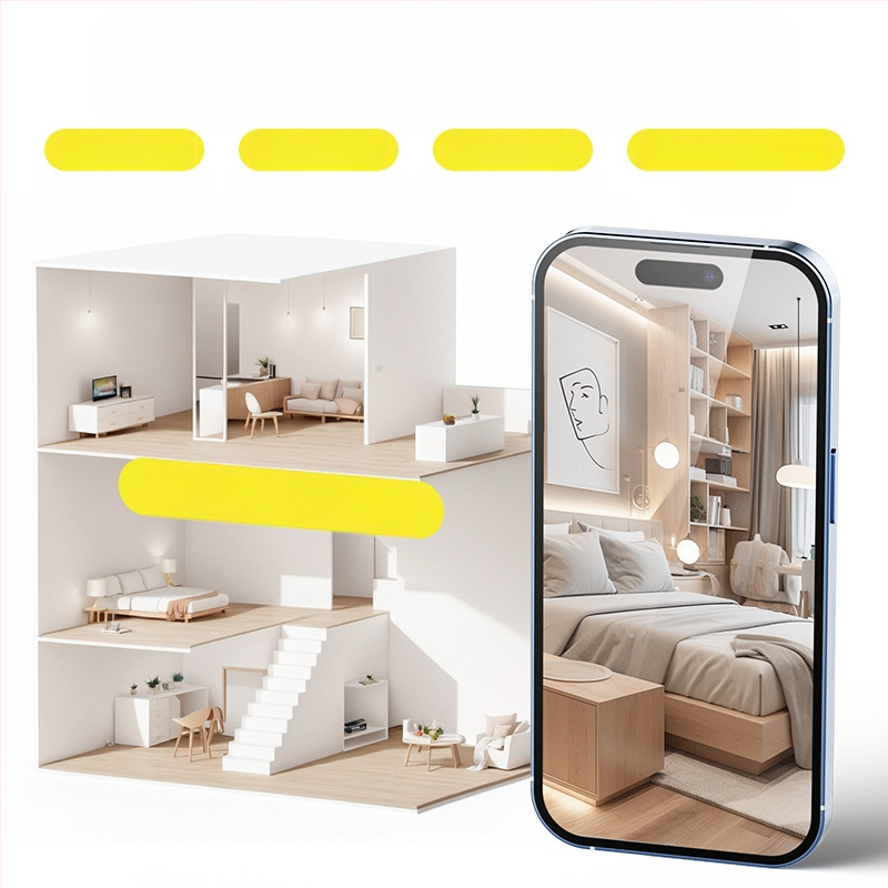 Belaidė „Wi-Fi“ kamera su įmontuota ličio baterija, PIR humanoidų aptikimo namų monitorius