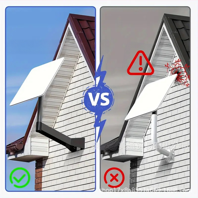 Temu piiriülene jälgimisklamber, vastupidav metallist seinale riputatav, must