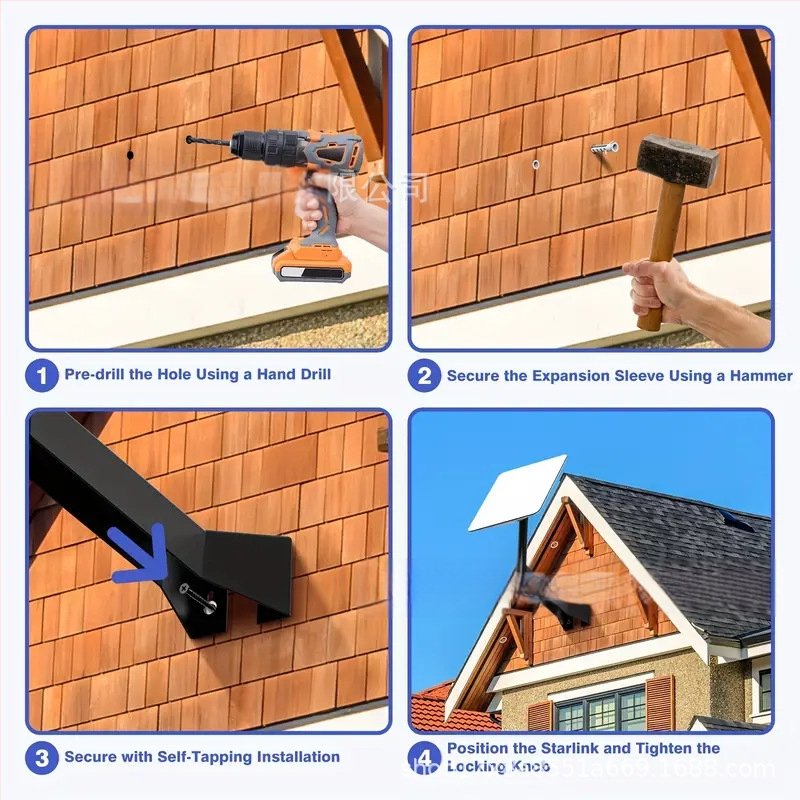 Temu piiriülene jälgimisklamber, vastupidav metallist seinale riputatav, must