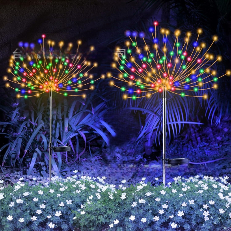 Päikeseenergial töötavad ilutulestikud, võililletuled, stringtuled, vilkuvad tuled, õueala sisehoovi muru kaunistuse juhttuled