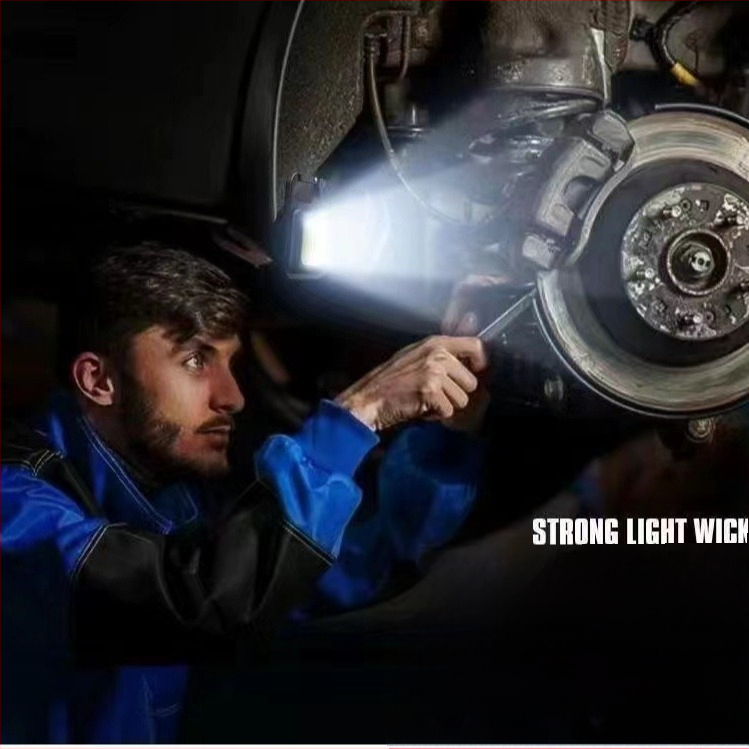 Stiprus šviesus nešiojamas mini darbo žibintuvėlis, raktų pakabukas, mažas žibintuvėlis, daugiafunkcis nešiojamas įkrovimo žibintuvėlis namams, bendrabučiams