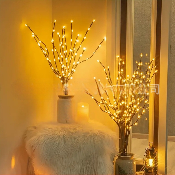 Šviesos girlianda LED šviesos kostiumui - maitinamas baterijomis, skirtas vidaus vazoms, Naujųjų metų dekoratyvinėms dydžio lemputėms, kryžminėms medžio eglutės lemputėms