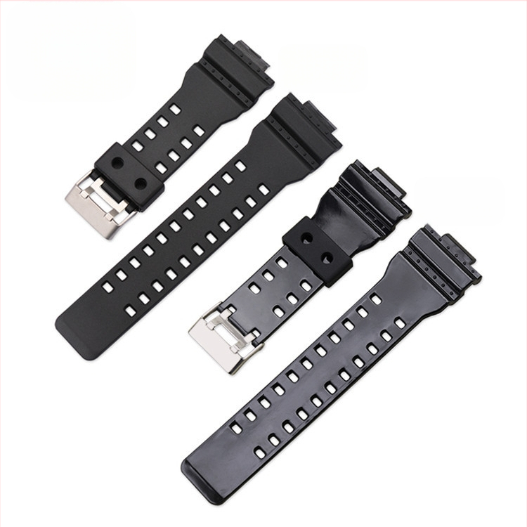 Подходящ за каишка за Casio G-Shock, висок клас полиуретанова каишка, Ga110 издадена 16 мм резервна каишка за часовник, модел H