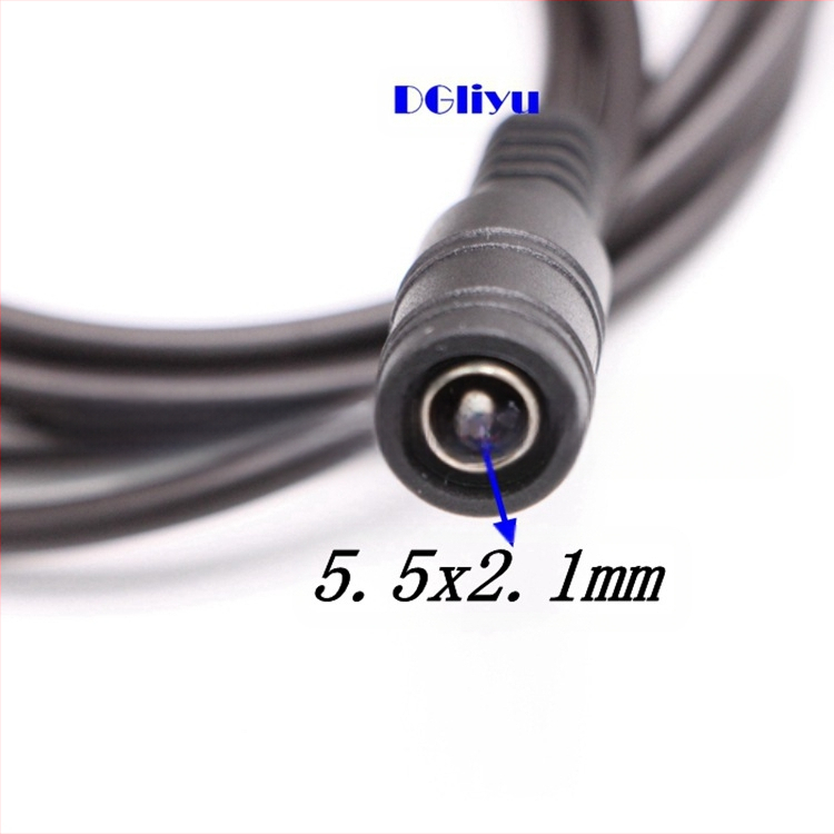 10 m nuolatinės srovės maitinimo laidas, LED šviesos juostos kabelis, 5,5 x 2,1 mm nuolatinės srovės prailginimo laido adapteris, kištukas ir lizdas