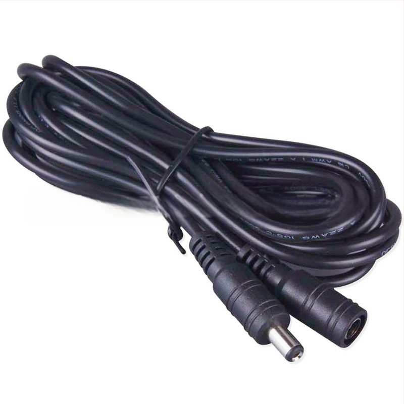 10 m nuolatinės srovės maitinimo laidas, LED šviesos juostos kabelis, 5,5 x 2,1 mm nuolatinės srovės prailginimo laido adapteris, kištukas ir lizdas