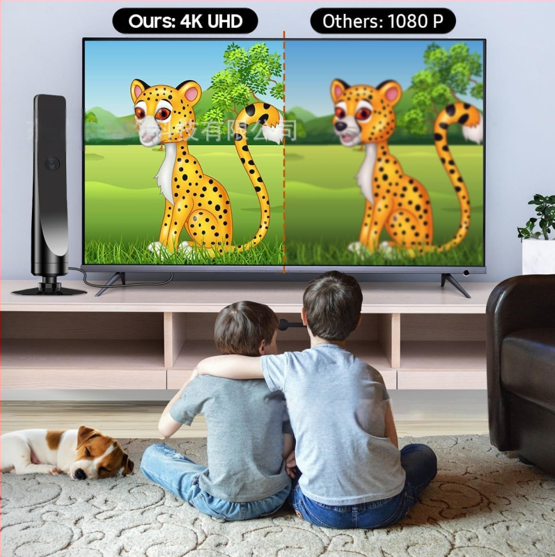 Piiriülene 4K HD digitaaltelevisiooni antenn siseruumides veekindel mini-TV signaali vastuvõtja HDTV antenn