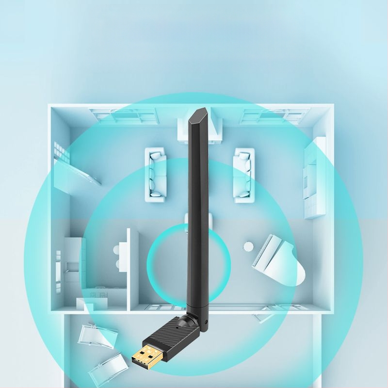 Bluetooth adapteris 5.4 ar antenu, USB adapteris, datora uztvērējs, raidītājs, Bluetooth spraudnis