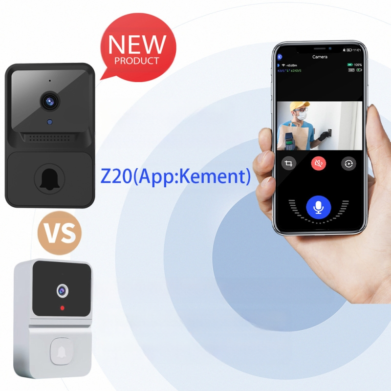 Privatni model bežičnog video zvona na vratima s niskom snagom, interfon, praćenje mobilnog telefona, WiFi pametno zvono na vratima, set Ding Dong