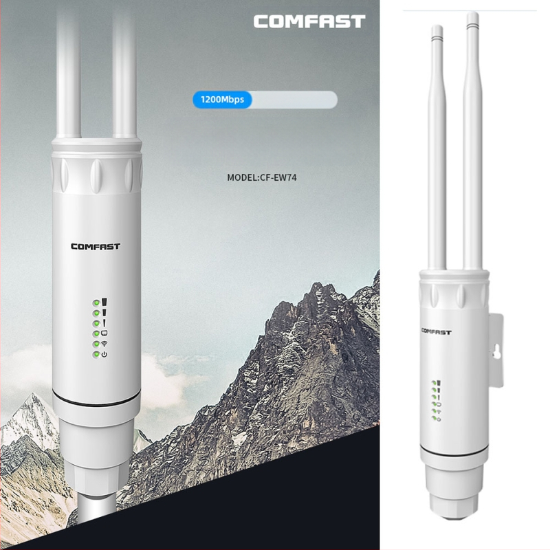 „COMFAST EW74“ lauko prieigos taškas, dviejų dažnių didelės galios, 1200 m belaidis WIFI, universalus aprėpties bazinė stotis, AP, perkamiausia prekė