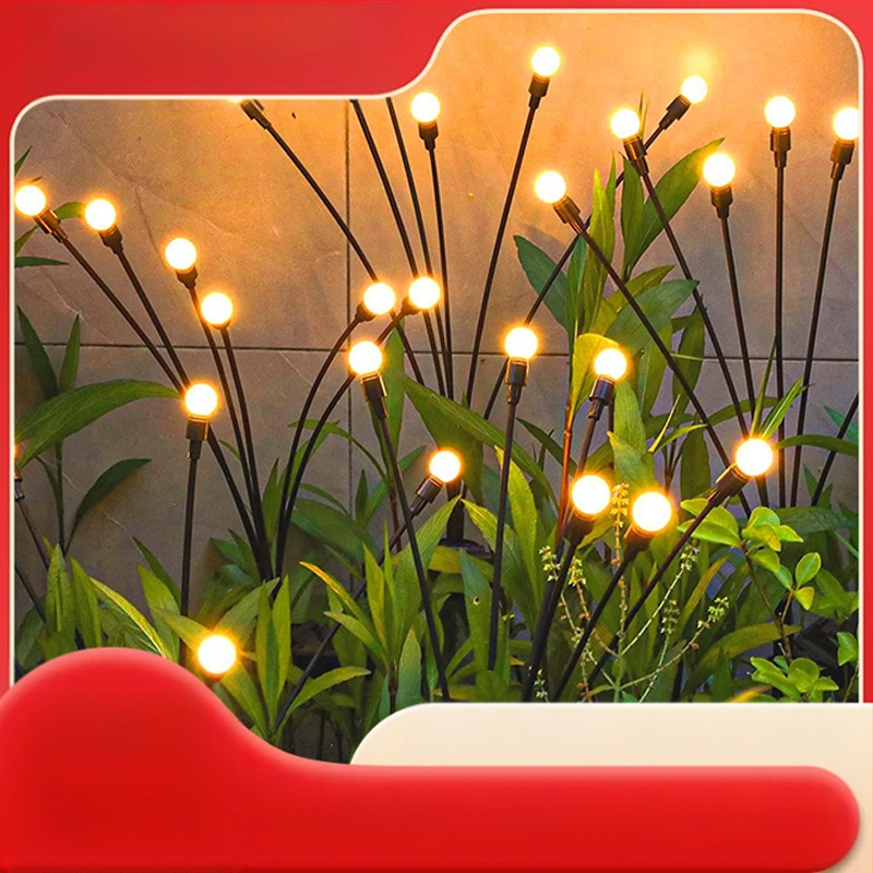 Päikeseenergial töötav jaanimardika õueala dekoratiivne valgus meduuside atmosfäärivalgusti pühadekiik maapistikuga aiavalgusti