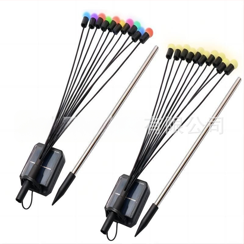 Päikeseenergial töötav jaanimardika õueala dekoratiivne valgus meduuside atmosfäärivalgusti pühadekiik maapistikuga aiavalgusti