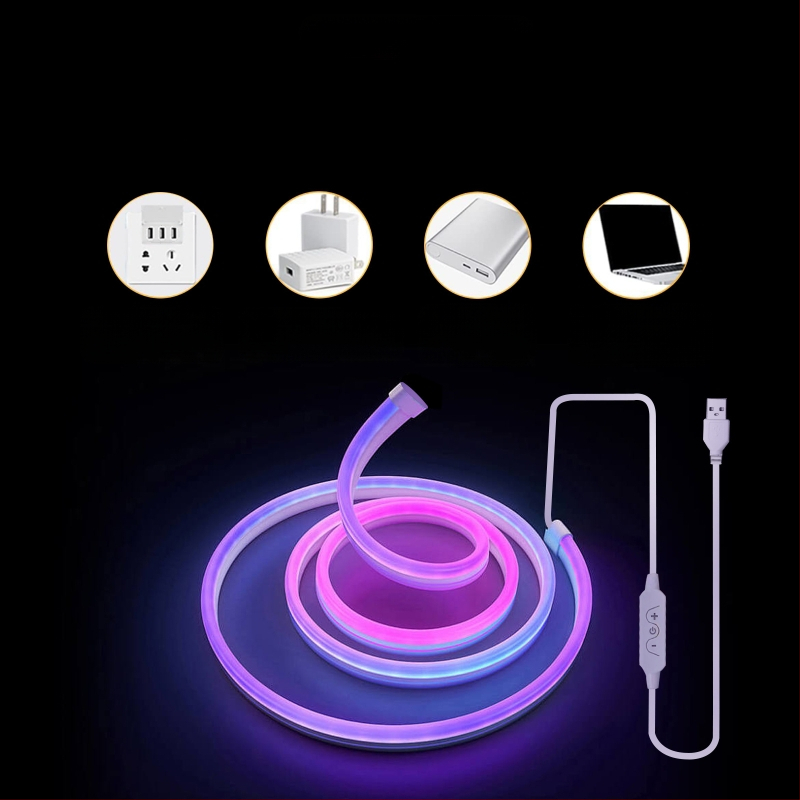 KESHU piiriülene 5V Bluetooth-muusika maagilistele hobuste võidusõidu neoontuledele 2 meetrit 3 meetrit 5 meetrit isetegemise modelleerimissilikoonist