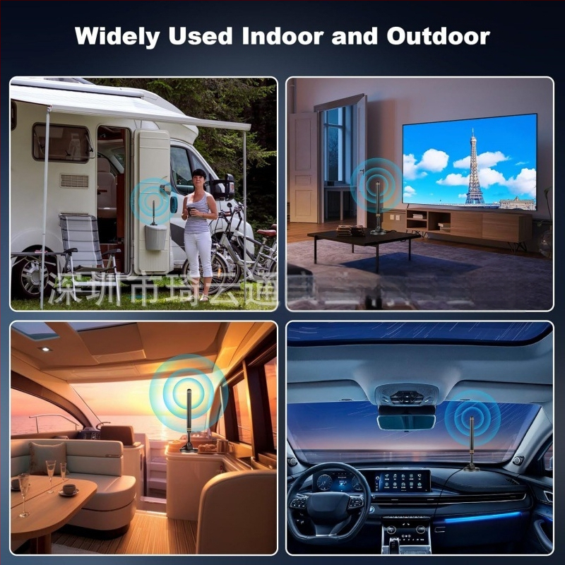 Digitaaltelevisiooni antenni moekujuline piiriülene HDTV 4K teleantenn, mis võtab vastu maapealset laineantenni