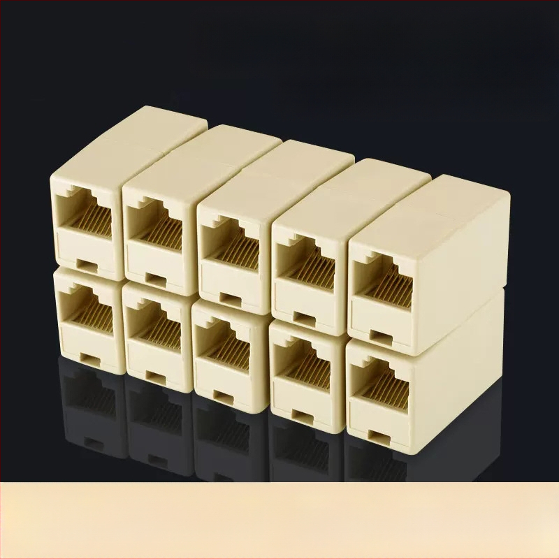 Конектор за мрежов кабел, адаптер за телефонна линия, удължител, докинг конектор, RJ45 Gigabit мрежов трипътен конектор, директен