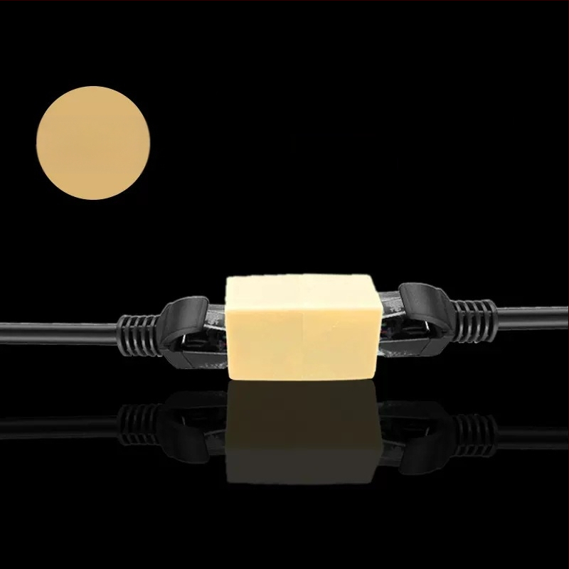 Конектор за мрежов кабел, адаптер за телефонна линия, удължител, докинг конектор, RJ45 Gigabit мрежов трипътен конектор, директен