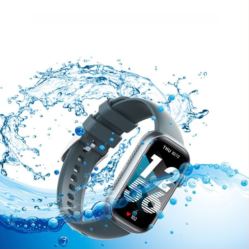 Határokon átnyúló új QS50 intelligens hívókarkötő 1,47 hüvelykes pulzusszámmal, vérnyomással és zeneszámokkal szabályozható lépésekben