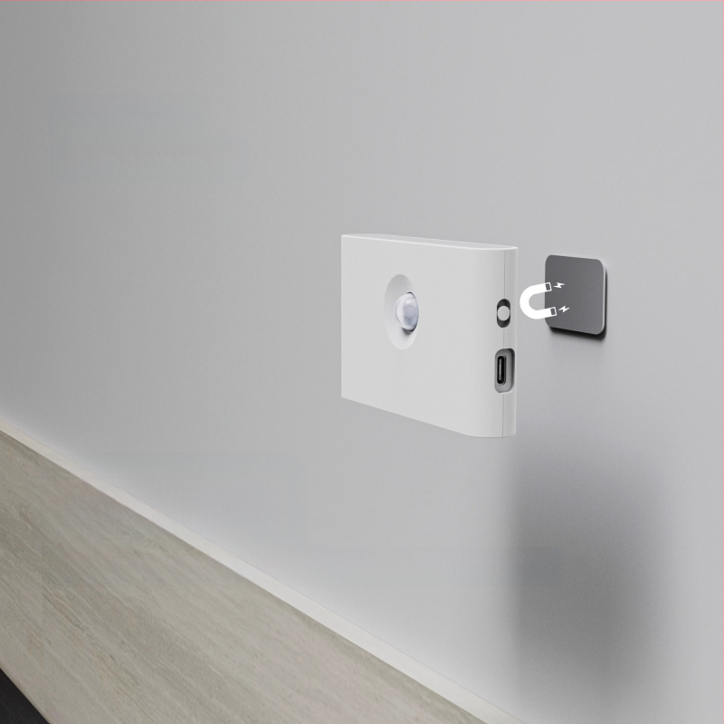 Piiriülene ühendus intelligentne öövalgusti inimkeha induktsioonlamp magamistoa koridori trepp automaatne valgusjuhtimine magnetlamp öölamp