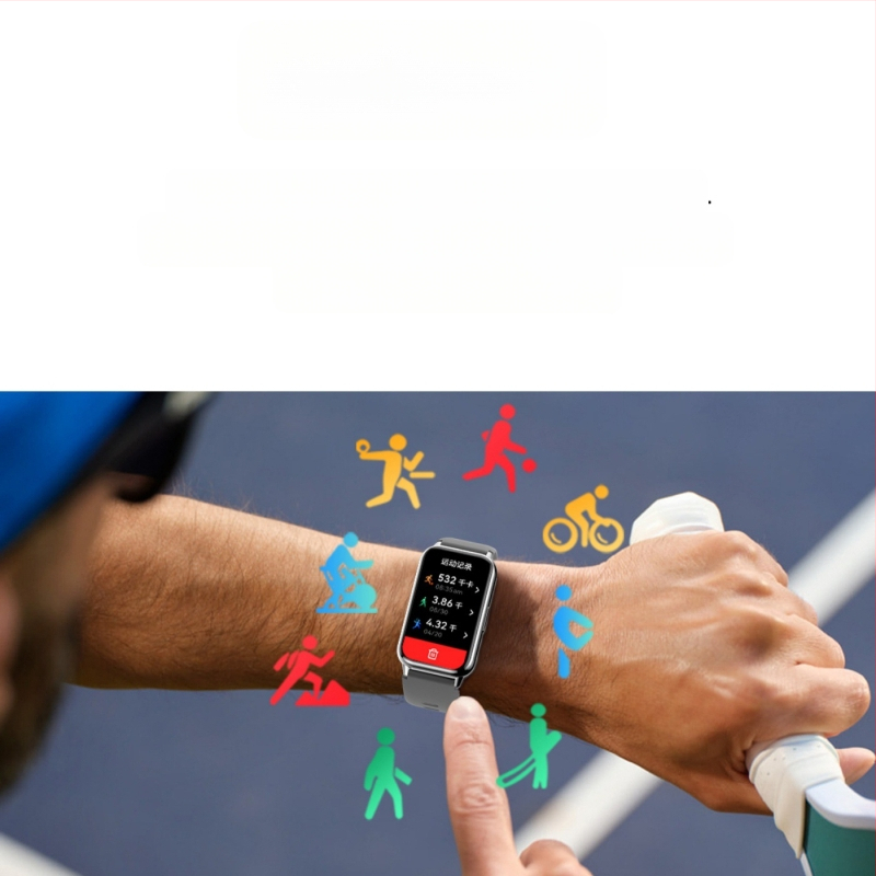 Nutikell Hk72 AMOLED-ekraaniga pulsisageduse, vere hapniku ja une jälgimine NFC Bluetooth-kõne 2025 spordikäevõruga