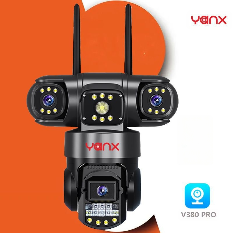 V380 HD valvekaamera kolme objektiivi ja kolme ekraaniga WIFI-kaamera juhtmevaba kaamera kolme objektiiviga