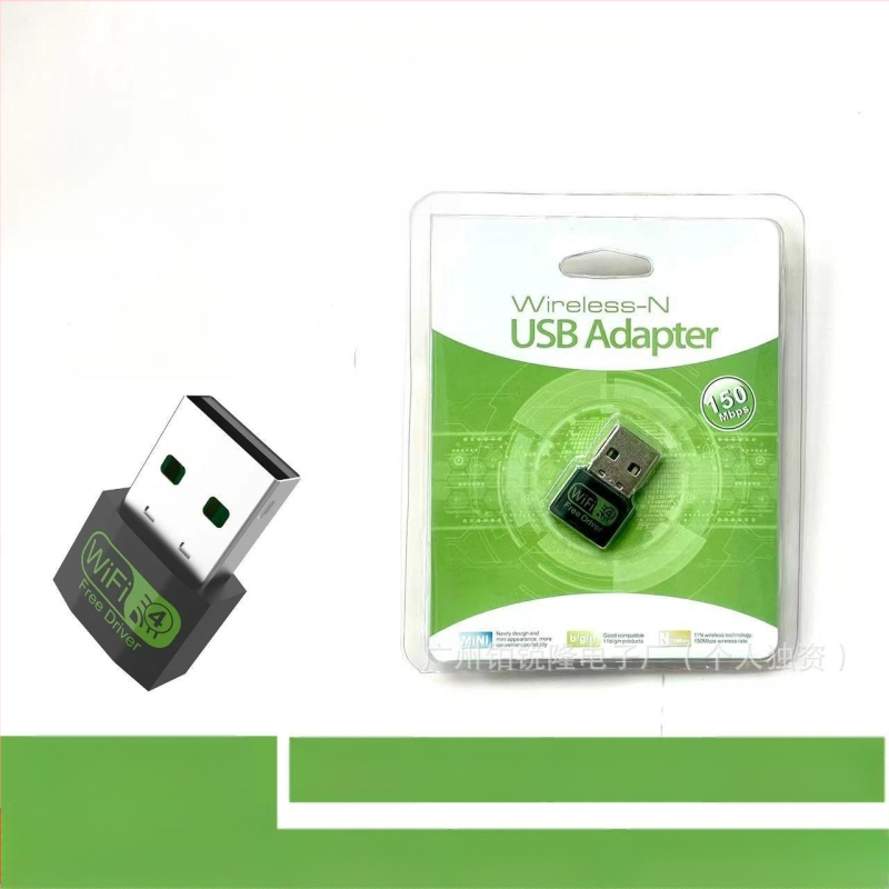 Placă de rețea wireless mini USB 2.0, 150 Mbps, plug-in și play, potrivită pentru laptopuri și alte dispozitive USB