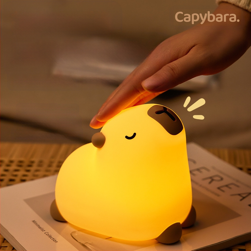 Meditációs Kabi Bala éjszakai fény, hangulat, asztali díszek, Pat Light, hálószoba, éjjeliszekrény, USB töltő, szilikon éjszakai fény