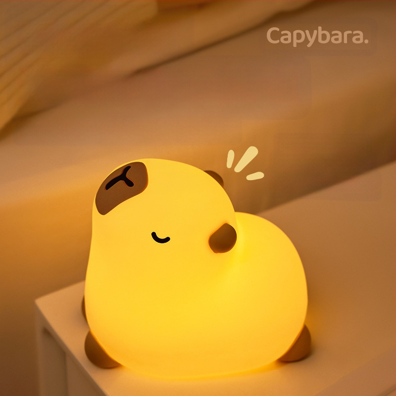 Meditációs Kabi Bala éjszakai fény, hangulat, asztali díszek, Pat Light, hálószoba, éjjeliszekrény, USB töltő, szilikon éjszakai fény